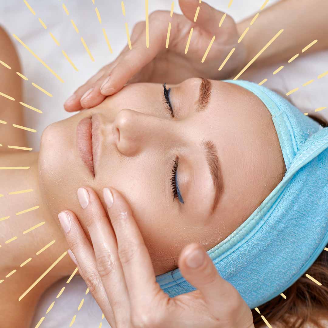 Hydrating facial treatment with gentle facial massage